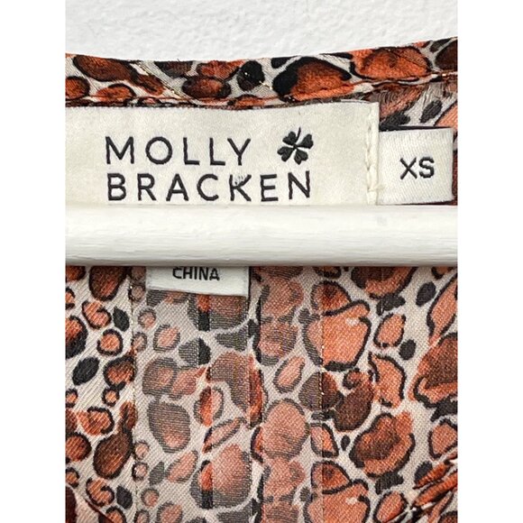 Molly Bracken XS Floral Boho Peasant Blouse Fall Cottagecore Top - Picture 6 of 14